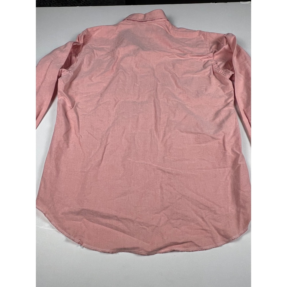 Wrangler Gold Mens 16 1/2x34 Pink Button Down Long Sleeve Shirt USA Made - Picture 14 of 16